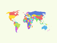 Topografie: Wereld - Aarde - Landen