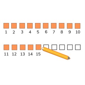 Color quantities 11 to 20