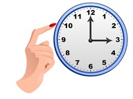 Tijd aangeven op analoge klok met hele uren