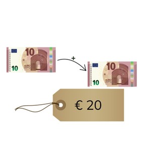 Aanvullen van hele bedragen tot 20 euro
