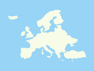 Topografie: Europa - Werelddeel - Wateren