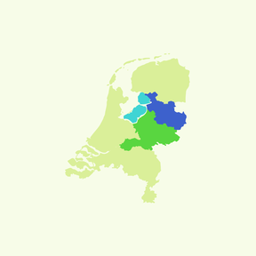 Topografie: Nederland - Streken - Oost-Nederland