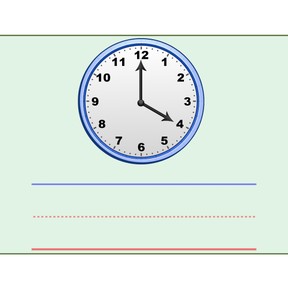 Writing Time: Analog Clock with Whole Hours