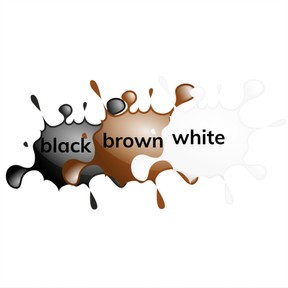 Dolch sight words: black, brown, white