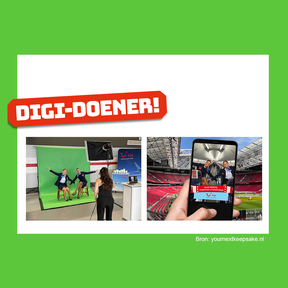 Digi-doener: Werken met een green screen