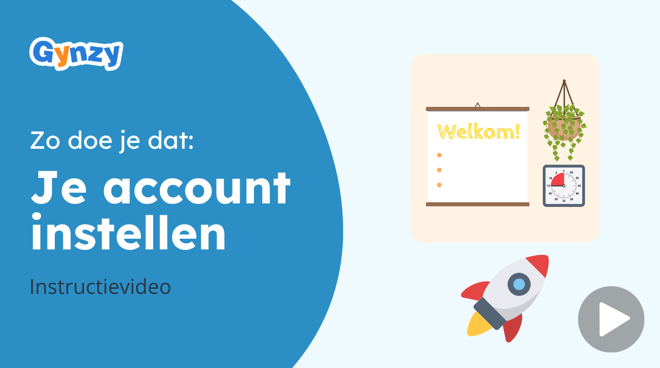 je account instellen