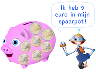 Tellen van bedragen t/m 10 euro met munten van 1 en 2 euro