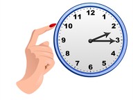 Tijd aangeven op analoge klok met kwartieren