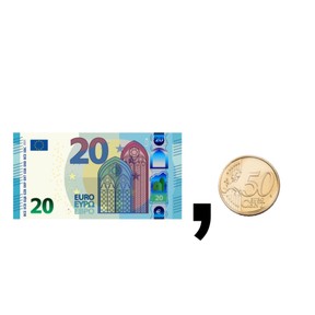 Tellen van kommabedragen t/m 20 euro