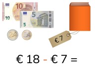 Aftrekken met hele bedragen t/m 20 euro