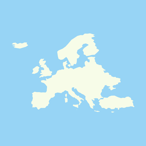 Topografie: Europa - Werelddeel - Wateren