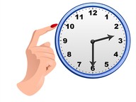 Tijd aangeven op analoge klok met halve uren