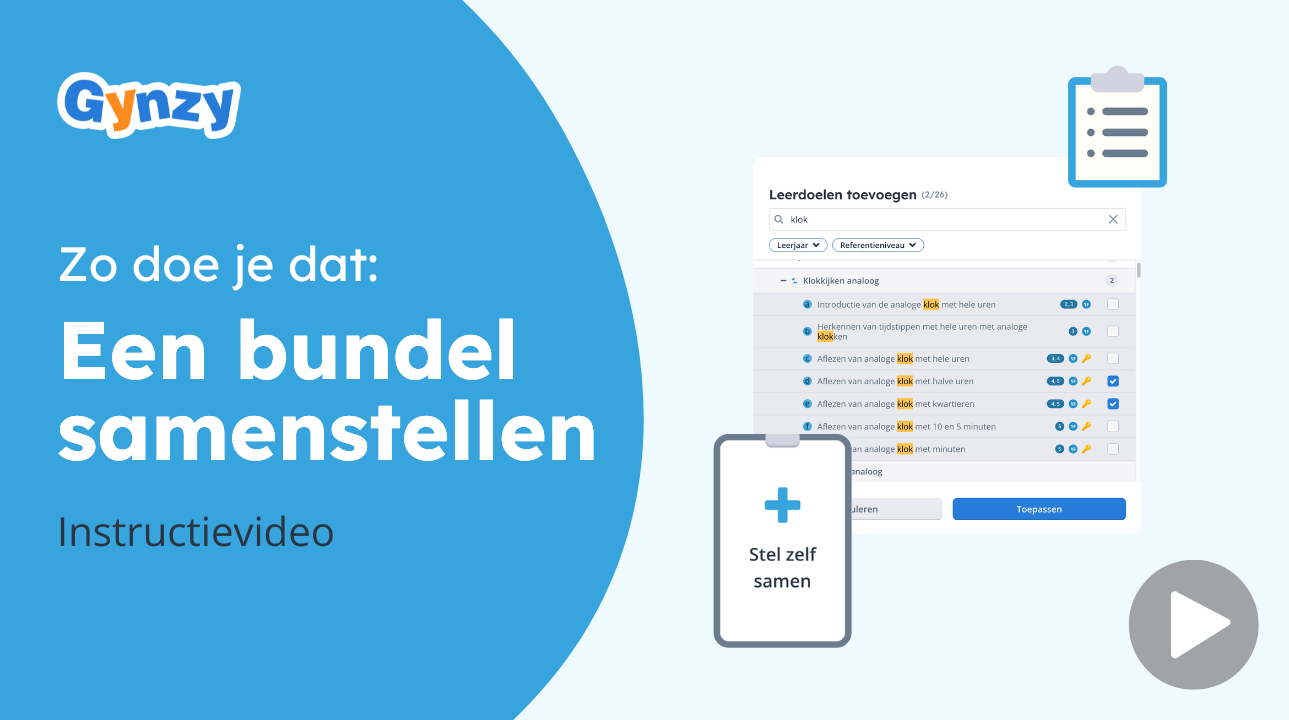 How to: bundel samenstellen