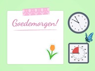 Dagschema: Thema Lente