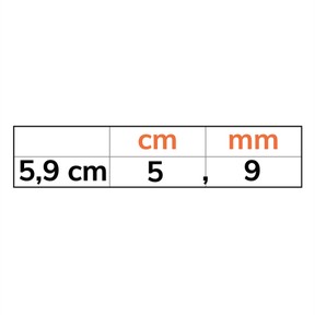 Structureren van (komma)getallen met mm, cm, dm en m