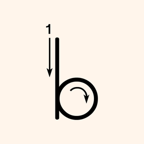 Letter B Tracing