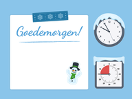 Dagschema: Thema Winter