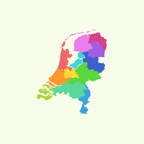 Topografie: Nederland - Land - Provincies