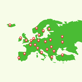 Topografie: Europa - Werelddeel - Hoofdsteden
