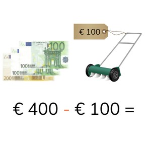 Aftrekken met hele bedragen t/m 1000 euro