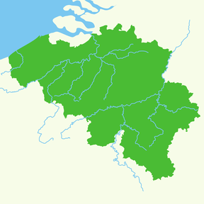 Topografie: België - Land - Wateren