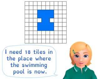 Determining area using squares