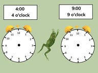 Telling time: Analog clock with whole hours