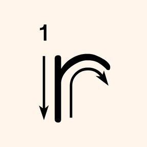 Letter R Tracing