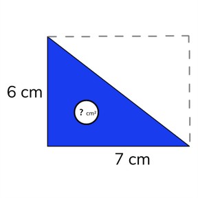 Berekenen van een eenvoudige driehoekige oppervlakte