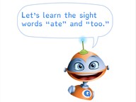 Dolch sight words: ate, too