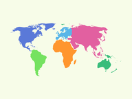 Topografie: Wereld - Aarde - Regio's & gebergten