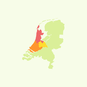 Topografie: Nederland - Streken - West-Nederland