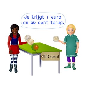 Teruggeven t/m 2 euro