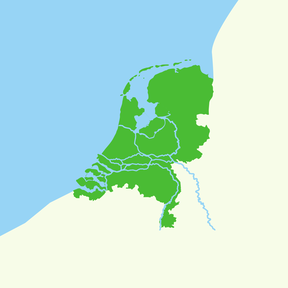 Topografie: Nederland - Land - Wateren