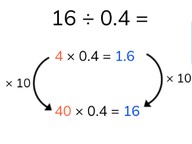 Dividing by a decimal number