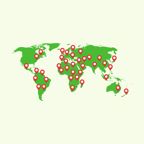 Topografie: Wereld - Aarde - Hoofdsteden