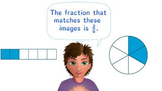 Reading a fraction from a fraction bar