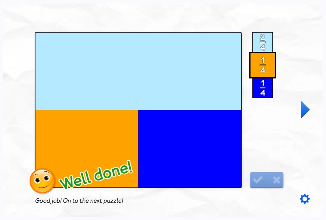 Fraction Flags game Fraction Flags game
