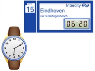 Koppelen van analoge klokken aan digitale klokken met lage tijden met 10 en 5 minuten