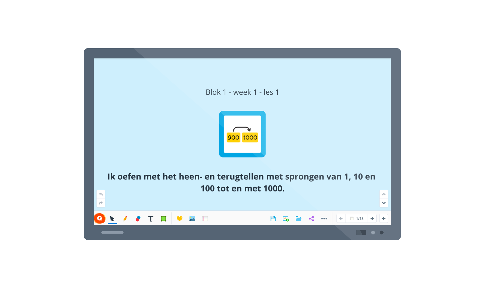 eerste pagina instructie les