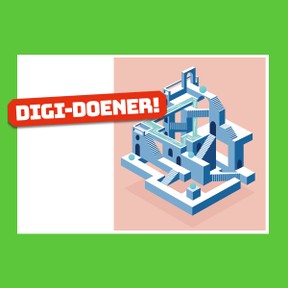 Digi-doener: Tekenen als Escher, 2D en 3D