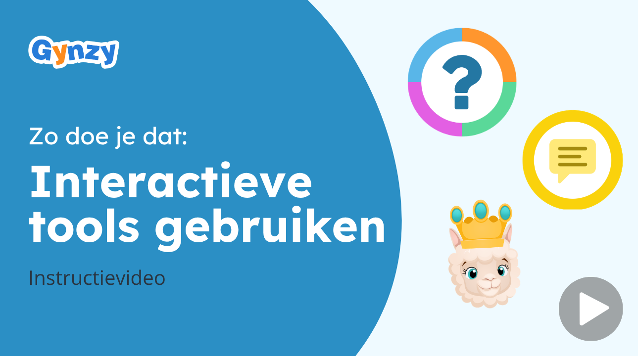 interactieve tools gebruiken