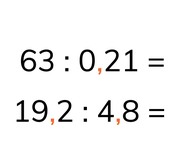 Delen door een kommagetal met 1 of 2 decimalen