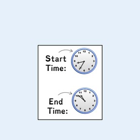 Time difference between analog clocks 