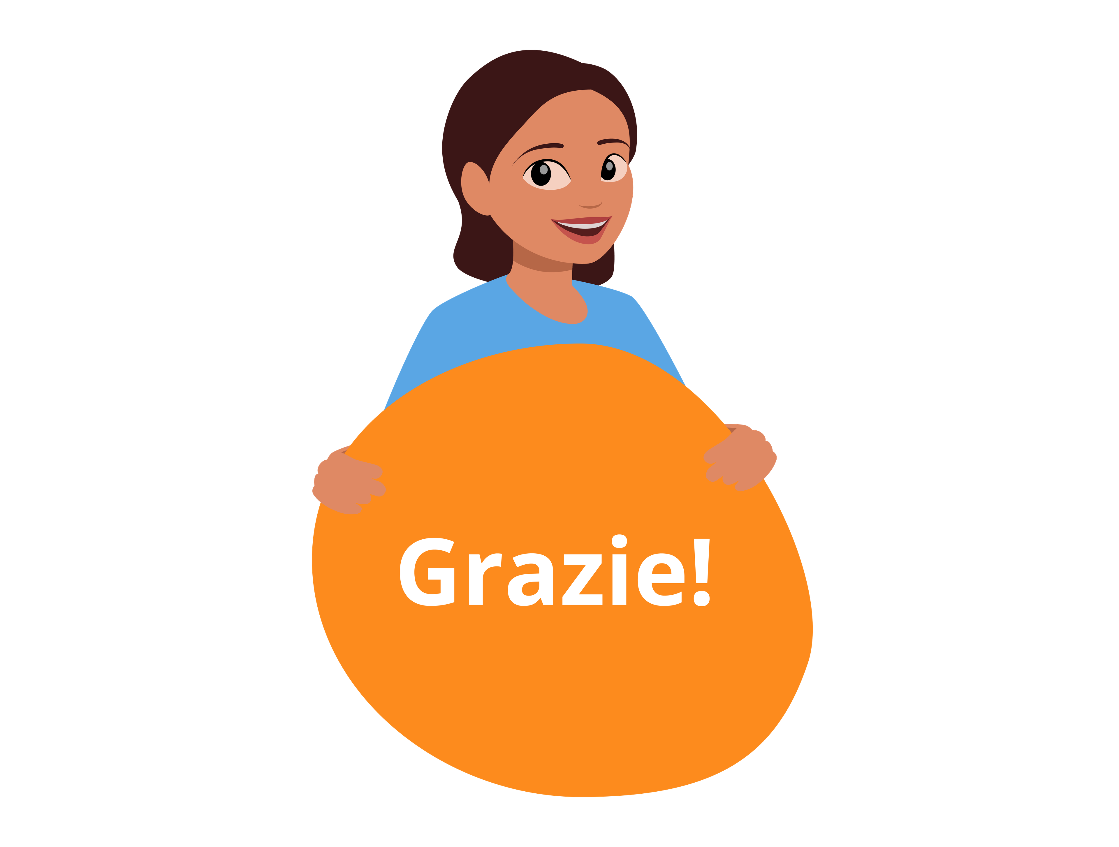 Thank you message in Italian