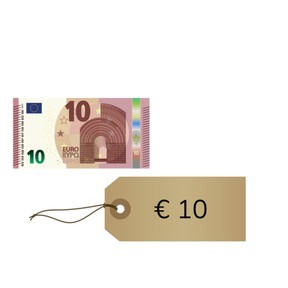 Gepast betalen van hele bedragen t/m 10 euro