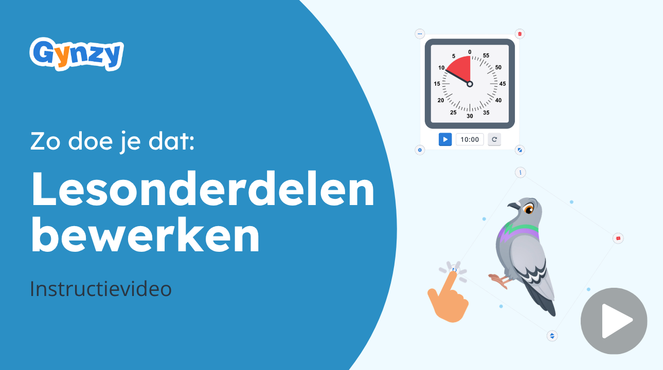 lesonderdelen bewerken