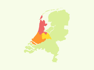 Topografie: Nederland - Streken - West-Nederland