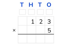 Standard algorithm with a number to 1,000
