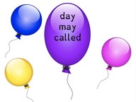 Fry sight words: day, may, called